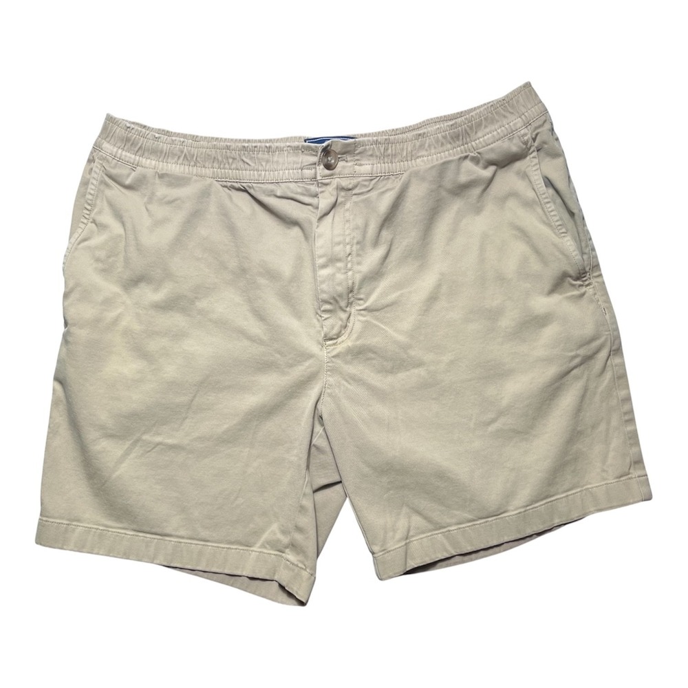 Vineyard Vines Mens Sz L Relaxed Stretch Chino Shorts 6.5in Khaki Pockets- 1908
